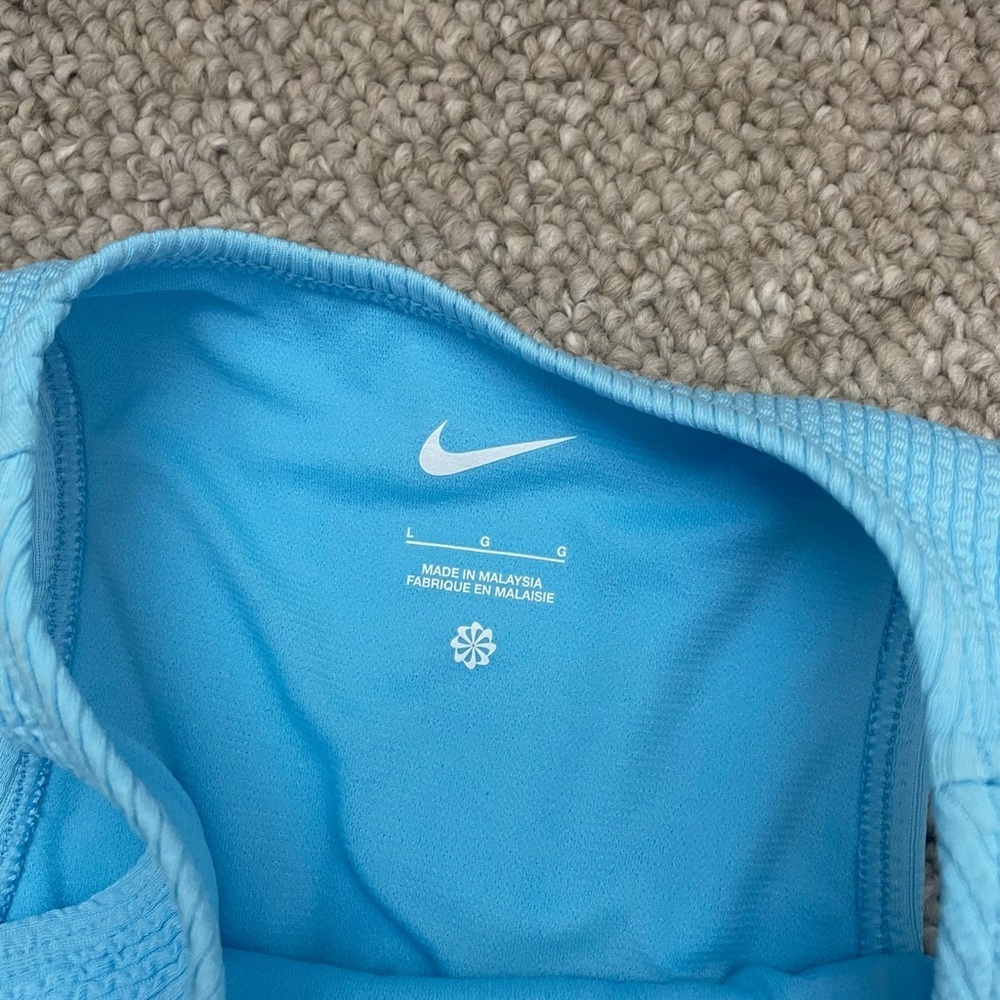 Nike Women’s Swim 2 Piece Light Blue Bikini Matching Swim Set Sz L NWT - Picture 4 of 8